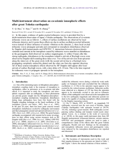 Multi-instrument observation on co-seismic ionospheric effects after
