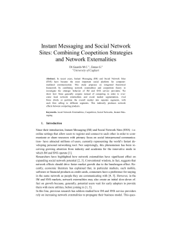 Instant Messaging and Social Network Sites: Combining Coopetition