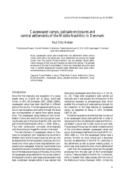 Causewayed camps, palisade enclosures and central settlements of