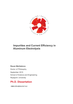 Impurities and Current Efficiency in Aluminum Electrolysis