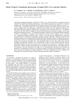 Pulsed Terahertz Transmission Spectroscopy of Liquid CHCl3, CCl4