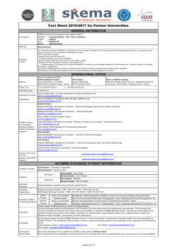 Fact Sheet - AIT School of Management