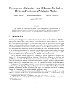 Convergence of Mimetic Finite Difference Method for Diffusion