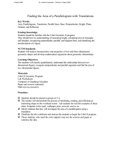 Finding the Area of a Parallelogram with Translations