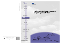 Evaluation sludge treatments for pathogen reduction