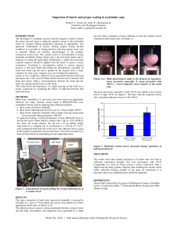 Impaction of inserts and proper seating in acetabular cups