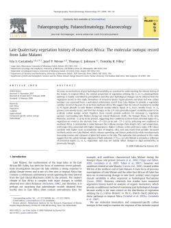 Late Quaternary vegetation history of southeast Africa: The