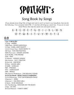 Song Book - SPOTLIGHT