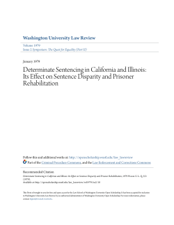 Determinate Sentencing in California and Illinois