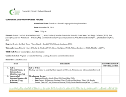 Minutes - Toronto District School Board
