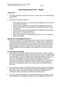 salt pledge - Public Health Responsibility Deal