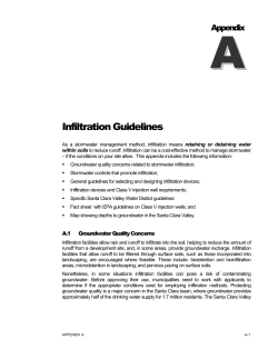 Infiltration Guidelines - Santa Clara Valley Urban Runoff Pollution