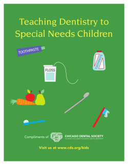 Teaching Dentistry to Special Needs Children