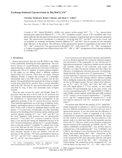 Exchange-Induced Upconversion in Rb2MnCl4:Yb3+
