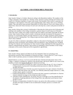alcohol and other drug policies
