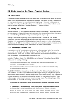 King George V Memorial HMP Volume 1