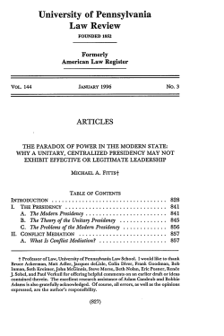 The Paradox of Power in the Modern State