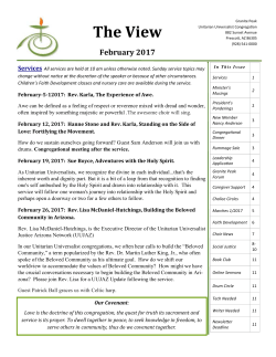 The View - Granite Peak UU Congregation