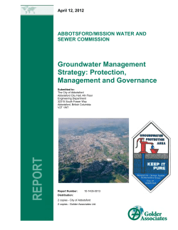Groundwater Management Strategy