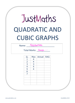 quadratic and cubic graphs