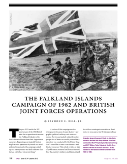 the falkland islands campaign of 1982 and british joint