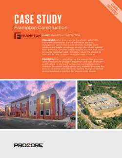 Frampton Construction Procore Case Study