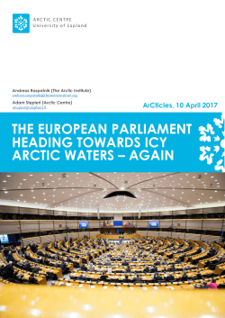the european parliament heading towards icy arctic waters &ndash; again