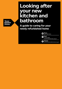 Looking after your new kitchen and bathroom