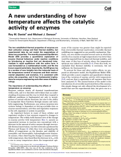 A new understanding of how temperature affects the catalytic activity