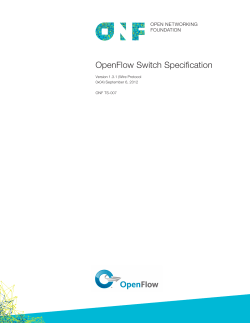 OpenFlow&reg; Switch Specification 1.3.1