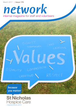 internal magazine for staff and volunteers