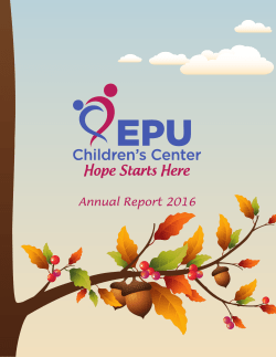 Annual Report - EPU Children`s Center