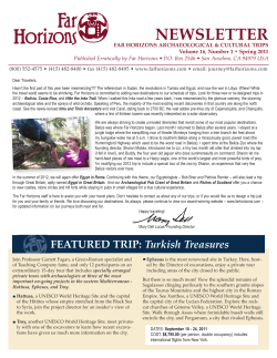 Spring 2011 Far Horizons Newsletter