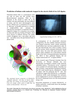 Prediction of helium oxide molecule trapped in the electric field of