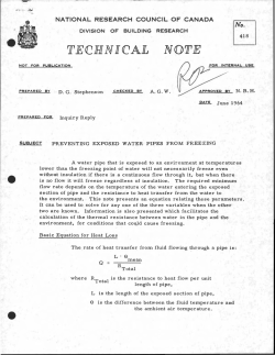Preventing Exposed Water Pipes From Freezing