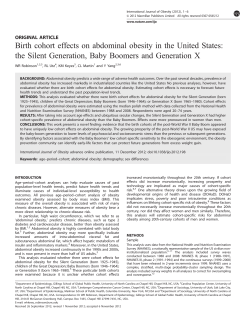 Birth cohort effects on abdominal obesity in the