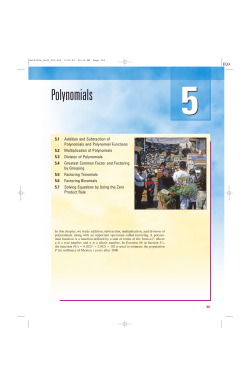 Polynomials