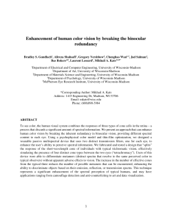 Enhancement of human color vision by breaking