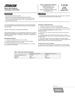 FORM - Regal Power Transmission Solutions