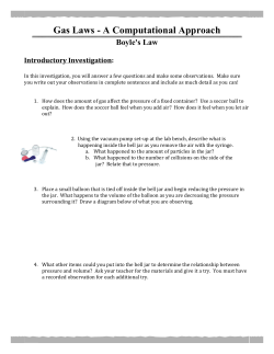 Boyles Law Activity