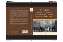 Histories of American Physical Anthropology in the Twentieth Century