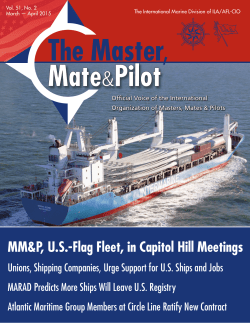 March-April 2015 - International Organization of Masters, Mates