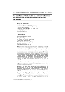 The iron fist vs. the invisible hand: interventionism