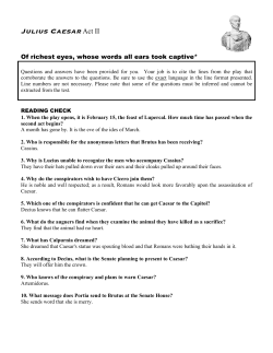 Julius Caesar Act II