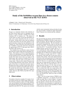 Study of the forbidden oxygen lines in a dozen comets observed at