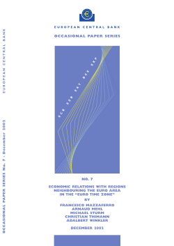 Economic relations with regions neighbouring the euro area