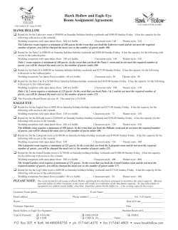 Room Reservation Agreement