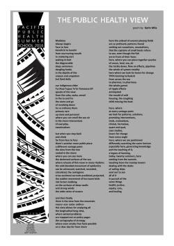 THE PUBLIC HEALTH VIEW