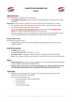 Competition Overview