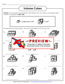 Volume Cubes - Super Teacher Worksheets